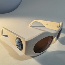 Vintage Versace Sunglasses MOD 422/E COL 85 White Made In Italy