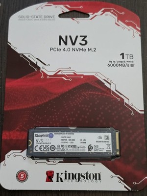 Kingston NV3 1TB M.2 2280 NVMe SSD PCIe 4.0 Gen4  SNV3S/1000G FREE SHIPPING!