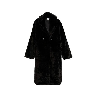PUMA Asap Rocky X  Flacko Fur Button Up Coat Mens Black Casual Athletic Outerwea