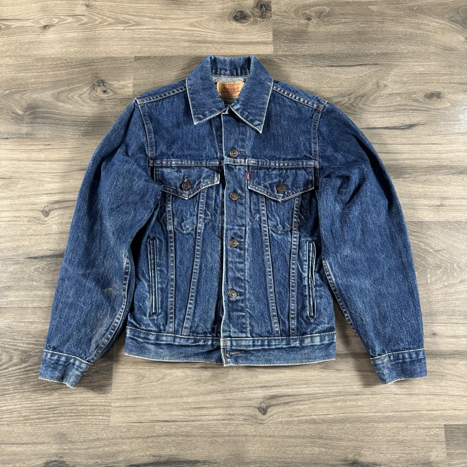 Levis Trucker Jacket Womens XS Denim Western Preppy Denim FAST SHIP