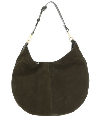 Ted Baker Amylisa Slouchy Hobo Suede Shoulder Bag Schultertasche Dk - Green Neu