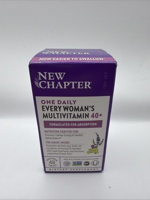 New Chapter One Daily Every Woman's Multivitamin 40+ , 48 Tablets07/26
