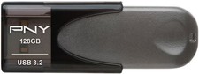 PNY - Elite Turbo Attache 4 128GB USB 3.2 Flash Drive - Gray