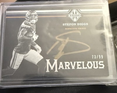 2018 Panini Majestic Stefon Diggs Marvelous Signatures #MAR-SD /99 gold ink