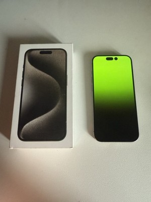 Apple iPhone 15 Pro 128GB - Natur Displayschaden ? DEFEKT OVP Rechnung