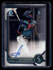2022 Bowman Chrome #CPA-LC Luis Chevalier Prospect Autographs