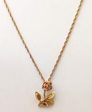 14K Gold Diamond Pendant Chain, 16-1/2'' Long