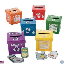 Fun Express 54-Piece Creative Recycling Box for Kids - Eco-Friendly Learning Set