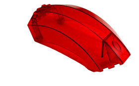 LEGO 2007 Trans-Red Windscreen 12x6x6 Curved with Pin Holes Bionicle 41881 8927