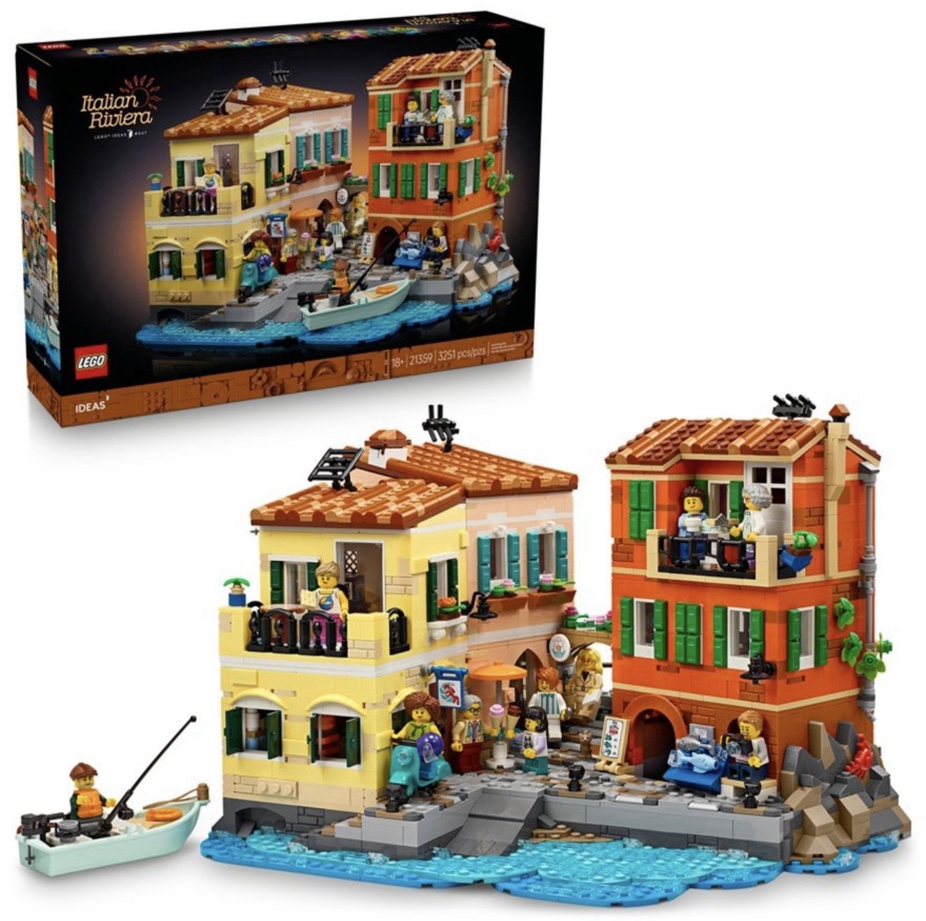 Lego 21359 IDEAS Italian Riviera 3251 pcs Building Blocks Set New Sealed