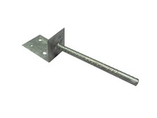 Galvanised Railway Sleeper Base Anchor Bracket Fixing timber post garden field