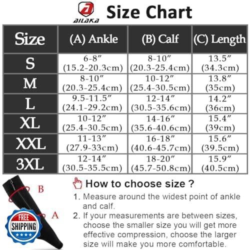 Ailaka Medical Kompressionsstrümpfe mit Reißverschluss, kniehoch 15-20 mmHg Kompression - Bild 4 von 5