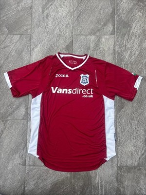 Cardiff City Auswärtstrikot Joma Large 2008/09 rot Retro