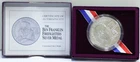 1993-P The Ben Franklin Firefighters 1oz .999 Silver Medal Gem Unc w/ OGP.