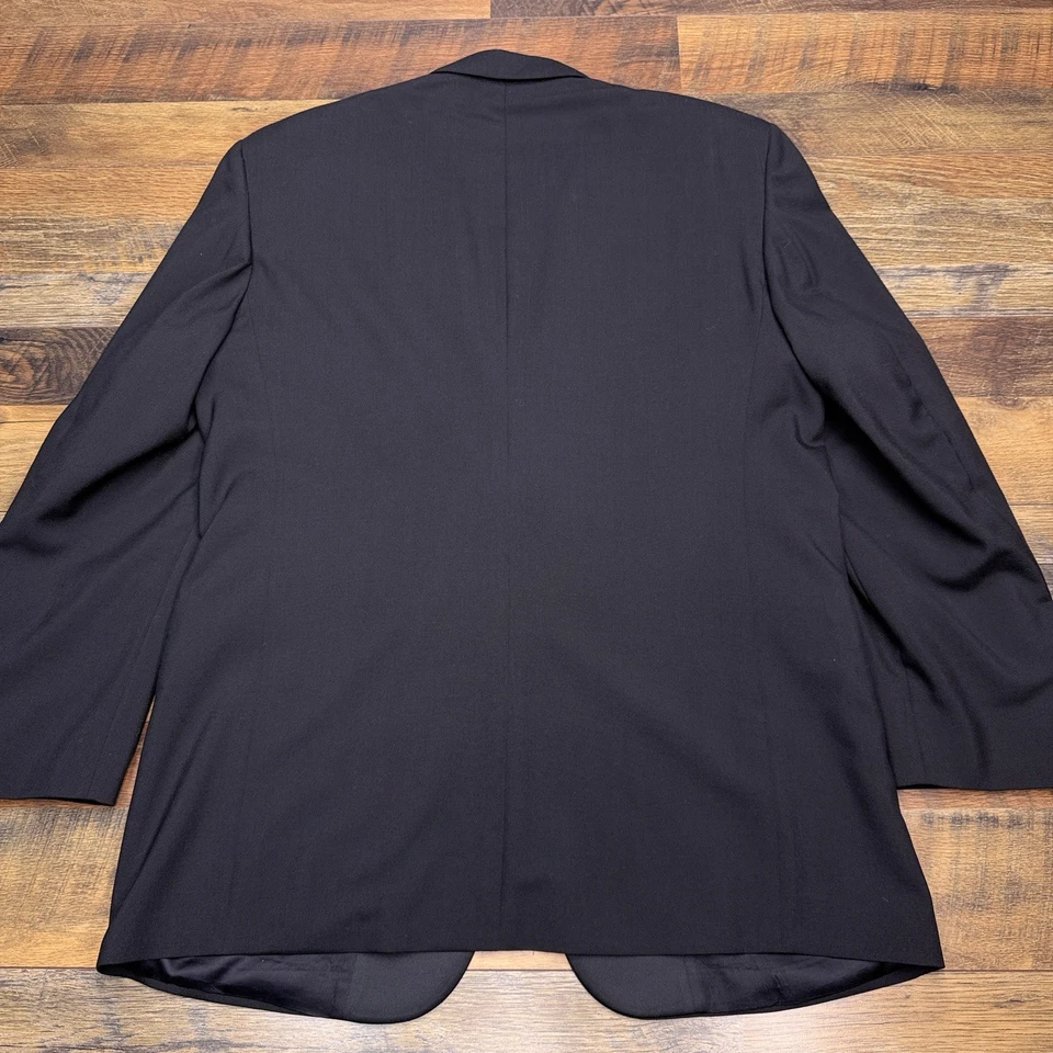 Traje Chaqueta De Colección Pierre Cardin Esmoquin 46 Larga Lana Negra Foto 2 de 4