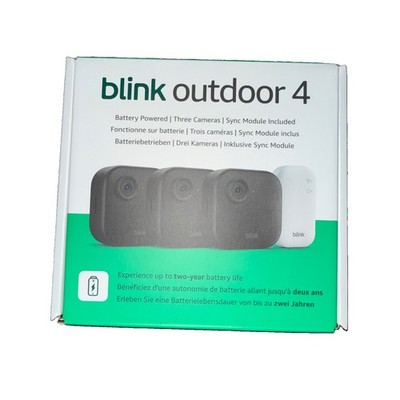 Blink Outdoor 4 3er Set Kameras Sync Modul Inkl Alexa NEU OVP VERSIEGELT