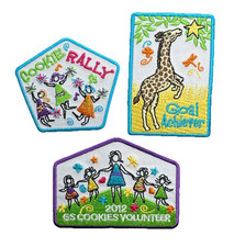 Girl Scout Patches: 2012 Cookie Sales - Make A Splash - LBB - Set Of 3
