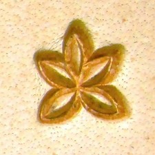 Craft Sha Leathercraft Tool Small Flower Pattern Leather Stamp 7mmx8mm F990