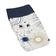 Sweet Jojo Designs Star Moon Baby Nursery Changing Pad Cover - Unisex