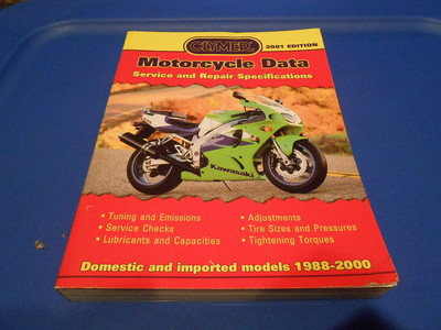 Clymer 2001 Motorrad Edition Home Data & Import 1988-2000 Modelle