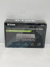D-Link Ethernet 5-Port Gigabit Smart Managed Desktop PoE Switch DGS-1100 Series