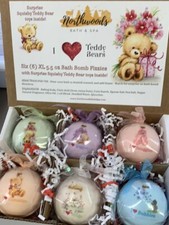 I &ldquo;Heart&rdquo; Teddy Bears 6-pack Bath Bomb Gift Set for Kids