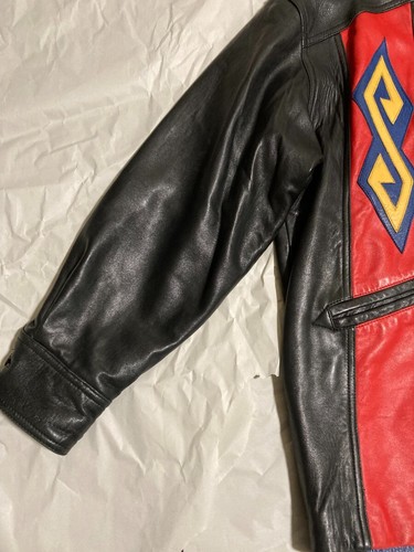 NORTH BEACH LEATHER Michael Hoban Leather Jacket Red L With garment case Vintage - Picture 6 of 10