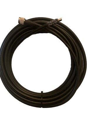 MPD-400PVC Superflex Black RF Coaxial Cable with N Male RP and SMA Male-30 Feet