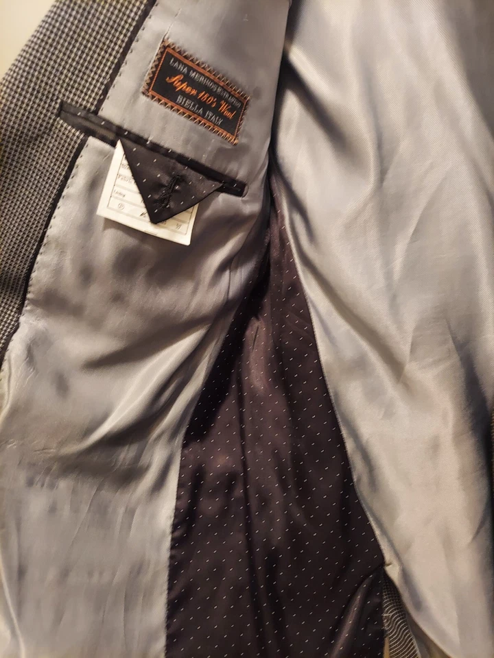 Chaqueta Blazer Tiglio Para Hombres Luxe Lana Novello Talla 42R Foto 4 de 4