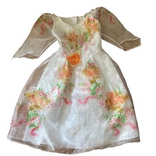 Belle Celebration Girls Floral Dress Costume Flowers Princess Halloween size 4-6