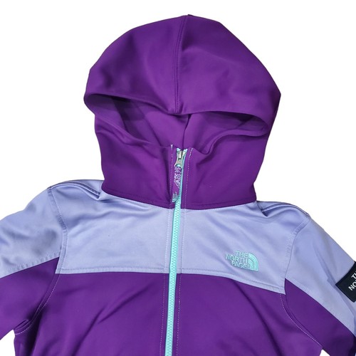 THE NORTH FACE Jacket Youth Large Purple Pink Two Tone Outdoor Hooded Full Zip - Picture 2 of 9