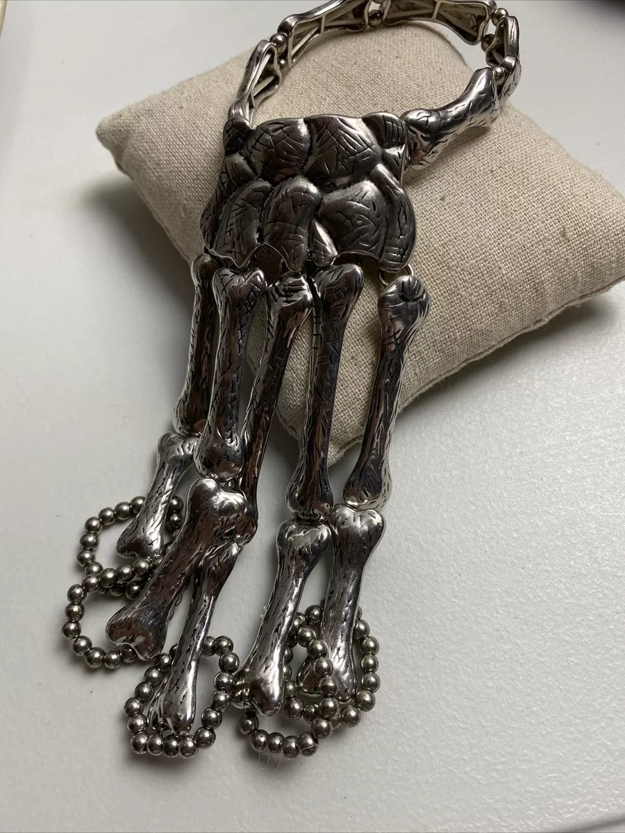 Skeleton hand sale bracelet for guys
