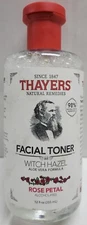THAYERS Natural Remedy Facial Toner Witch Hazel Aloe Vera Formula ROSE PETAL 