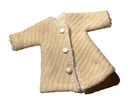 Vintage 1950s Fits Barbie Doll Cream Woven Jacket Handmade