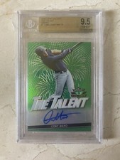 2020 Leaf Valiant Coby Mayo # /99 The Talent Green Rookie Autograph BGS 9.5/10