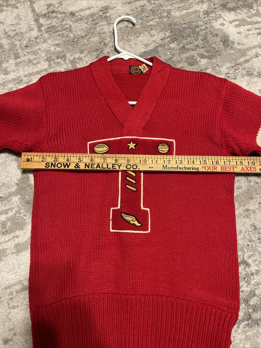トップス 40~50s LOWE & CAMPBELL Vintage 40s/50s Lowe and Campbell Wool School Sweater Letter