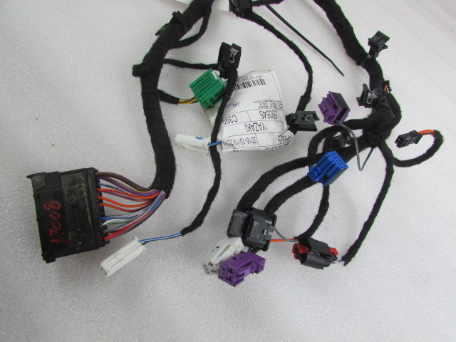Maserati Ghibli, LH Rear Door Wire Harness, Used, P/N 670008615