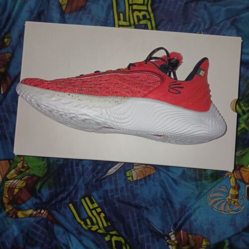 UNDER ARMOUR Curry Flow 9 "Elmo" Basketball 3024248-603 Sesame Street Sz 11 NIB - Picture 3 of 10