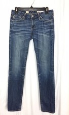 AG Adriano Goldschmied Women’s Jeans Stilt Cigarette Leg Low Rise Medium Wash 27