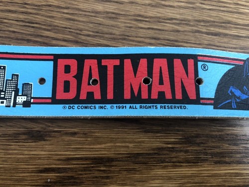Vintage Batman Kids Belt 1991 DC Comics Lee Genuine Bonded Leather 20-22 In. USA - Picture 6 of 12