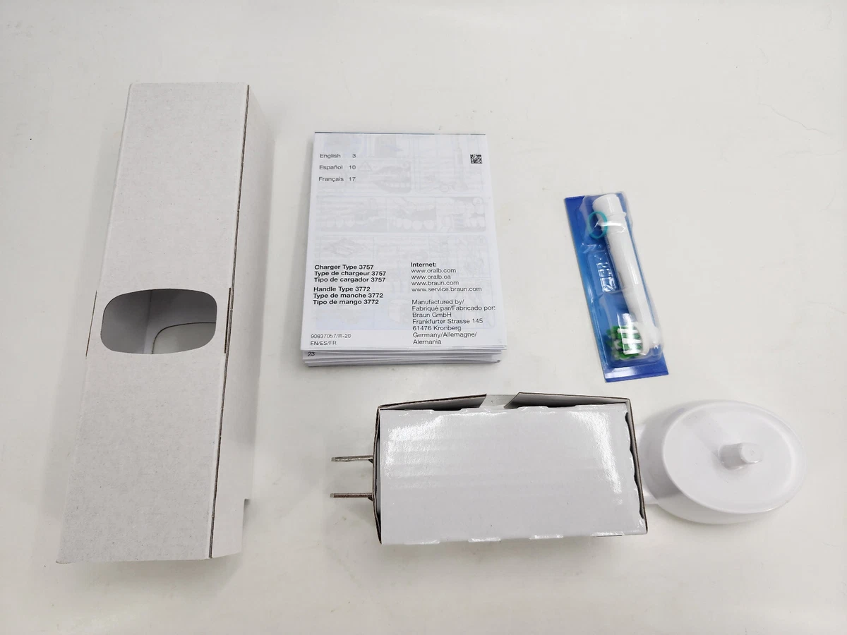 OEM Replacement Charger Base for Braun Oral-b 3757 Electric Toothbrushes +  Head