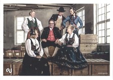 Bunad Norwegian Traditional Folk Costume card Gudbrandsdalens Uldvarefabrik AS