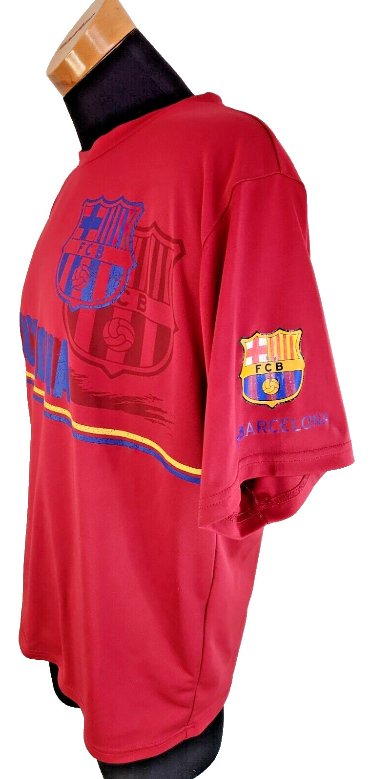 FC Barcelona 1899 Mens XL Stadium Class Striker Shirt Vintage Blokecore Soccer