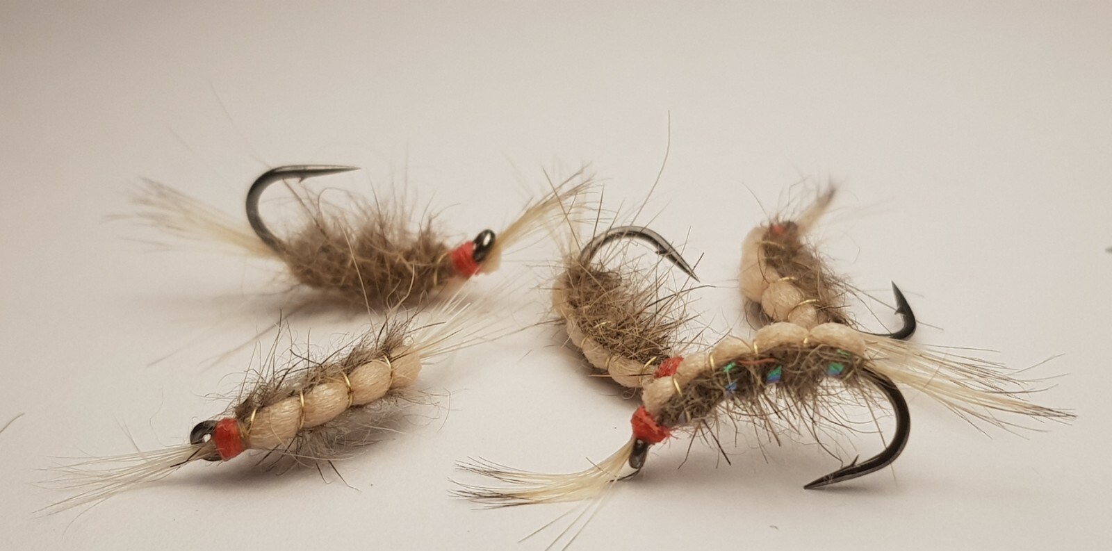 3 x killer shrimp fly , grubber hooks size 12 hooks. barbless