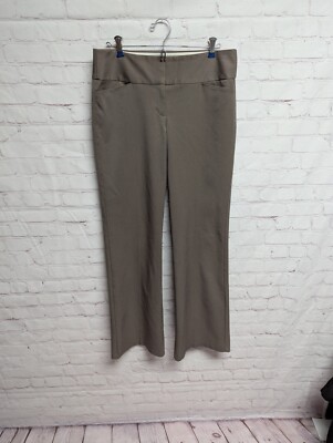 Express Editor Women's Size 6R Straight Taupe Trouser Pants EUC  1076