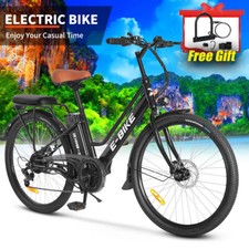 750W E Bikes for adults 26" Electric EBike 22Mph City Bicycle Commuter E-Bike US