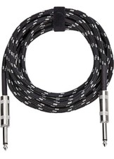 Amazon Basics 1/4 Inch Tweed Cloth Jacket Straight Guitar Instrument Cable 10'