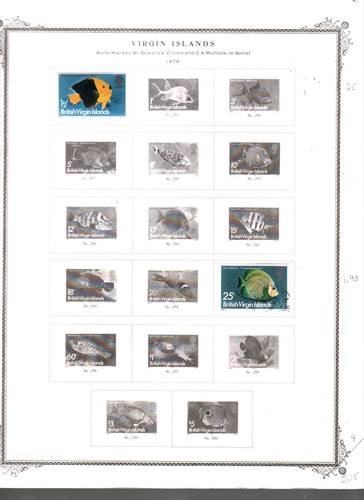 Collection Virgin Islands Scott Album Pages, 1937/1982, Cat $35 Mint & Used - 第 9/13 張圖片