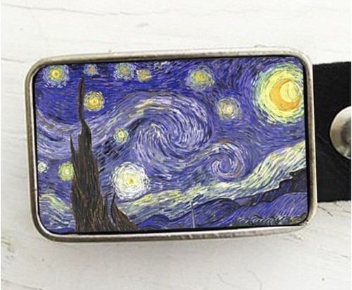 Van Gogh Starry Night Belt Buckle