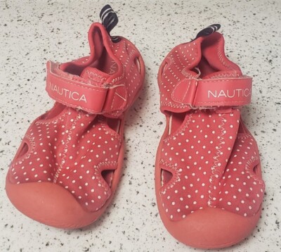 Nautica Girls Kettle Gulf Protective Water Shoes Size 12 Pink